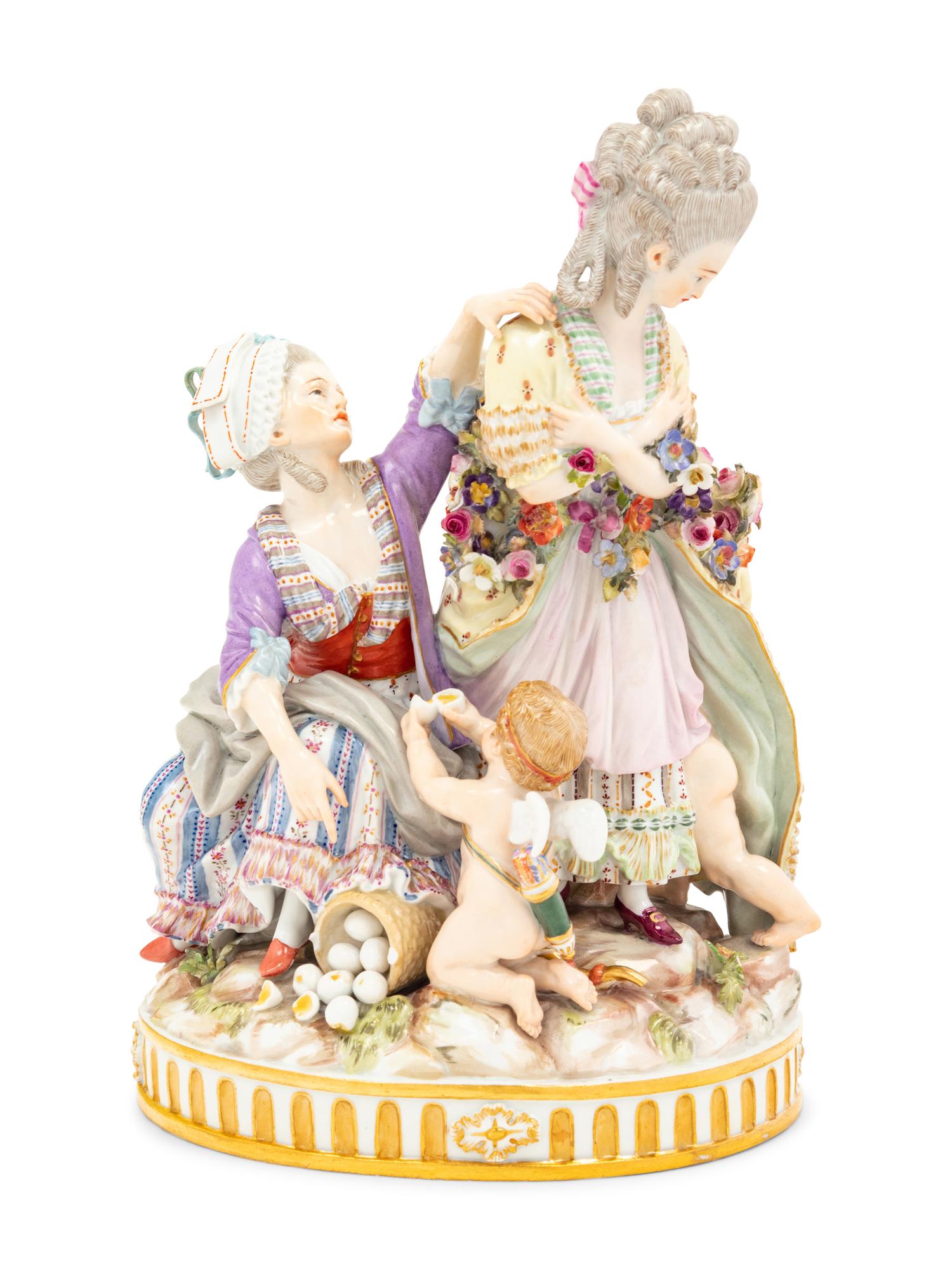 A Meissen Porcelain Figural Group