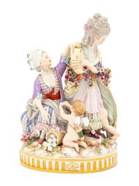 A Meissen Porcelain Figural Group