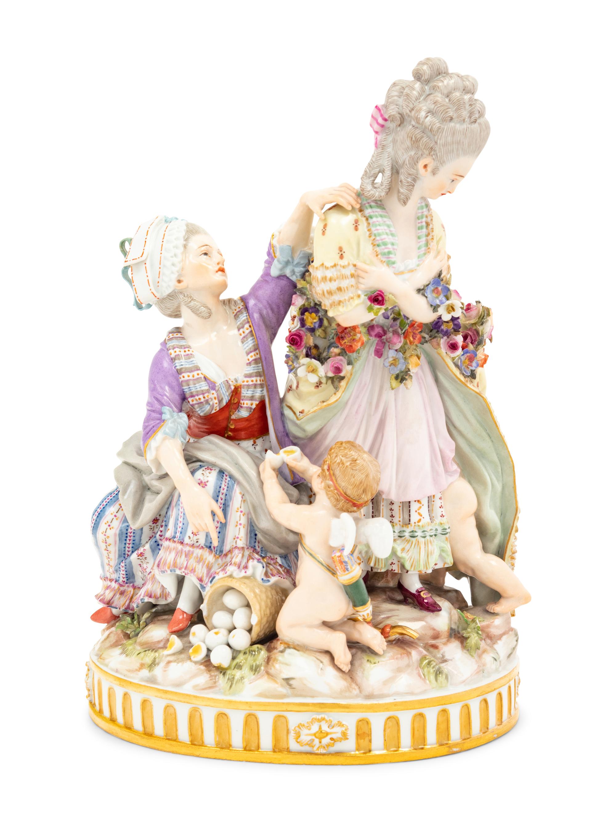 A Meissen Porcelain Figural Group