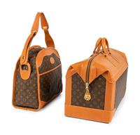 Two Louis Vuitton French Company Luggage Items, 1976-91