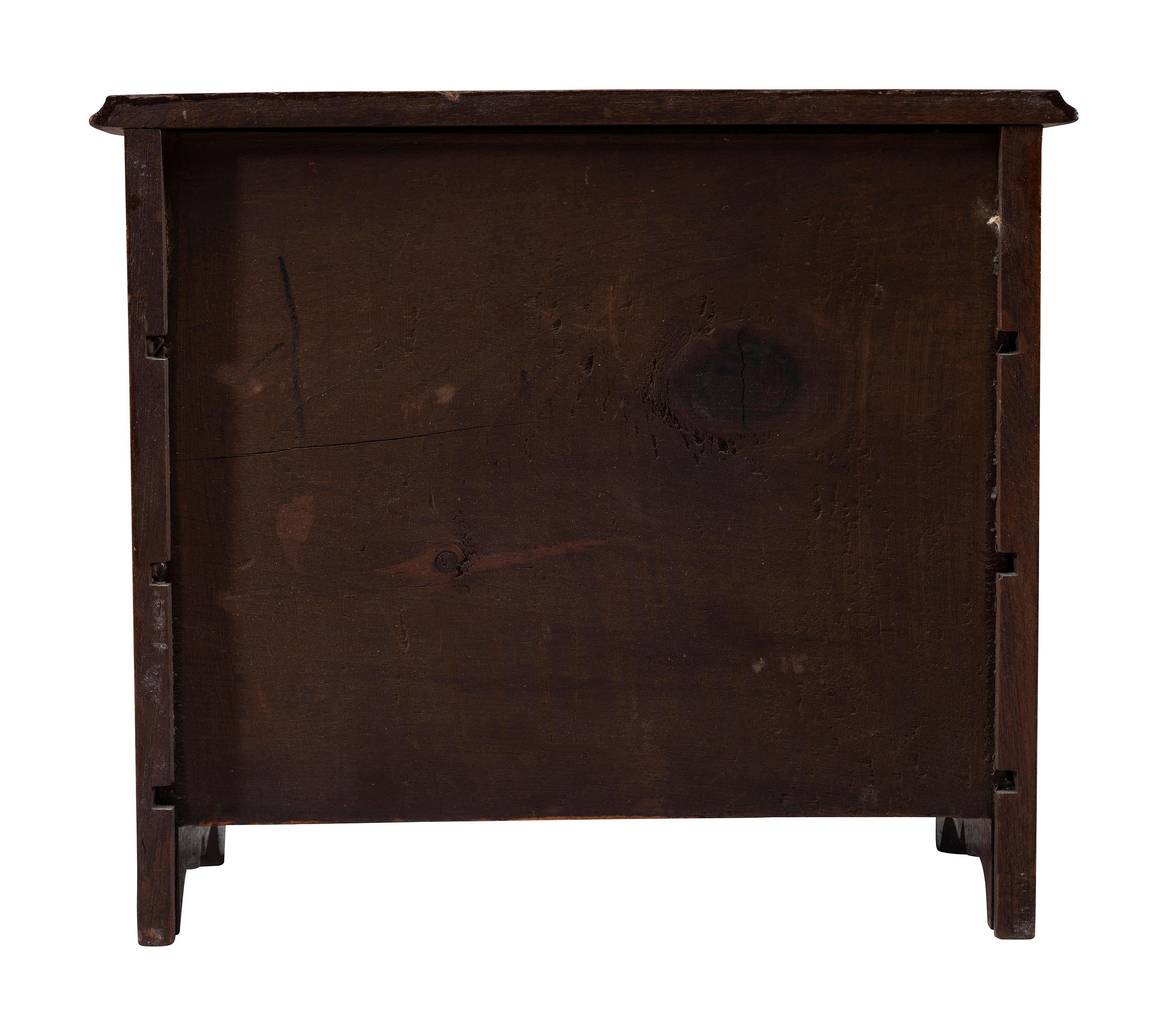 A Federal Style Miniature Mahogany Chest of Drawers