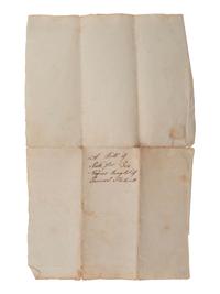 [SLAVERY & ABOLITION]. Manuscript bill of sale for two enslaved individuals, Dine and Cato. New Jersey, 12 April 1802.