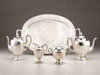 A Mexican Silver Five-Piece Tea and Coffee Service