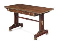 A Regency Gilt Bronze Mounted Rosewood Sofa Table