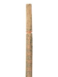 A Scrimshaw Incised and Painted Whale Bone American Flag Cane