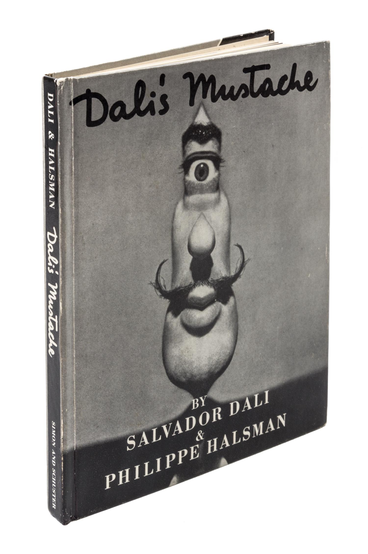 (DALI, SALVADOR) HALSMAN, PHILIPPE. Dali's Moustache. New York, 1954. With original drawing and inscription by Dali