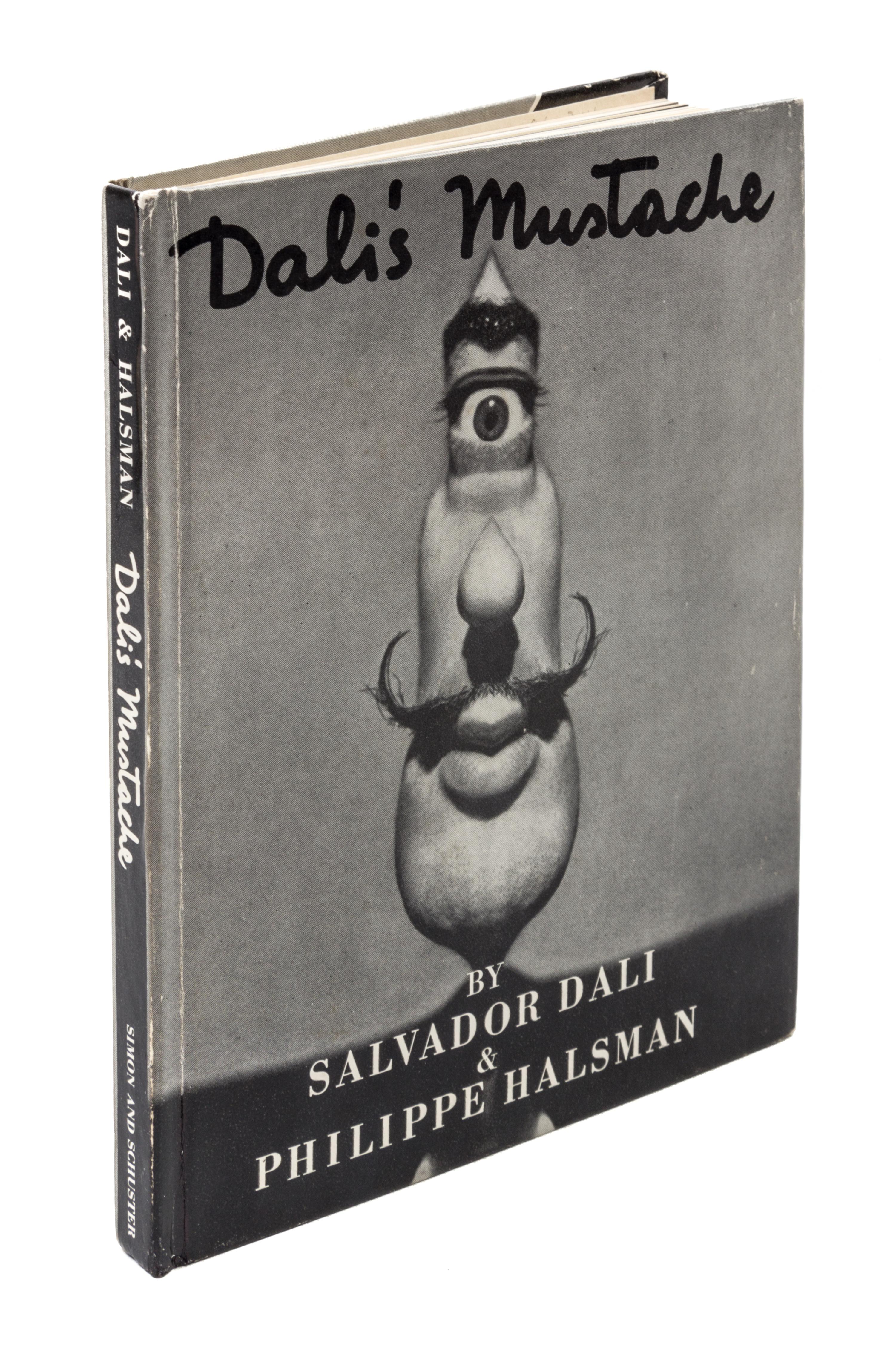 (DALI, SALVADOR) HALSMAN, PHILIPPE. Dali's Moustache. New York, 1954. With original drawing and inscription by Dali