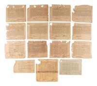 [CONTINENTAL CONGRESS]. A collection of signatures from delegates to the Continental Congress, 1764-1815, comprising: