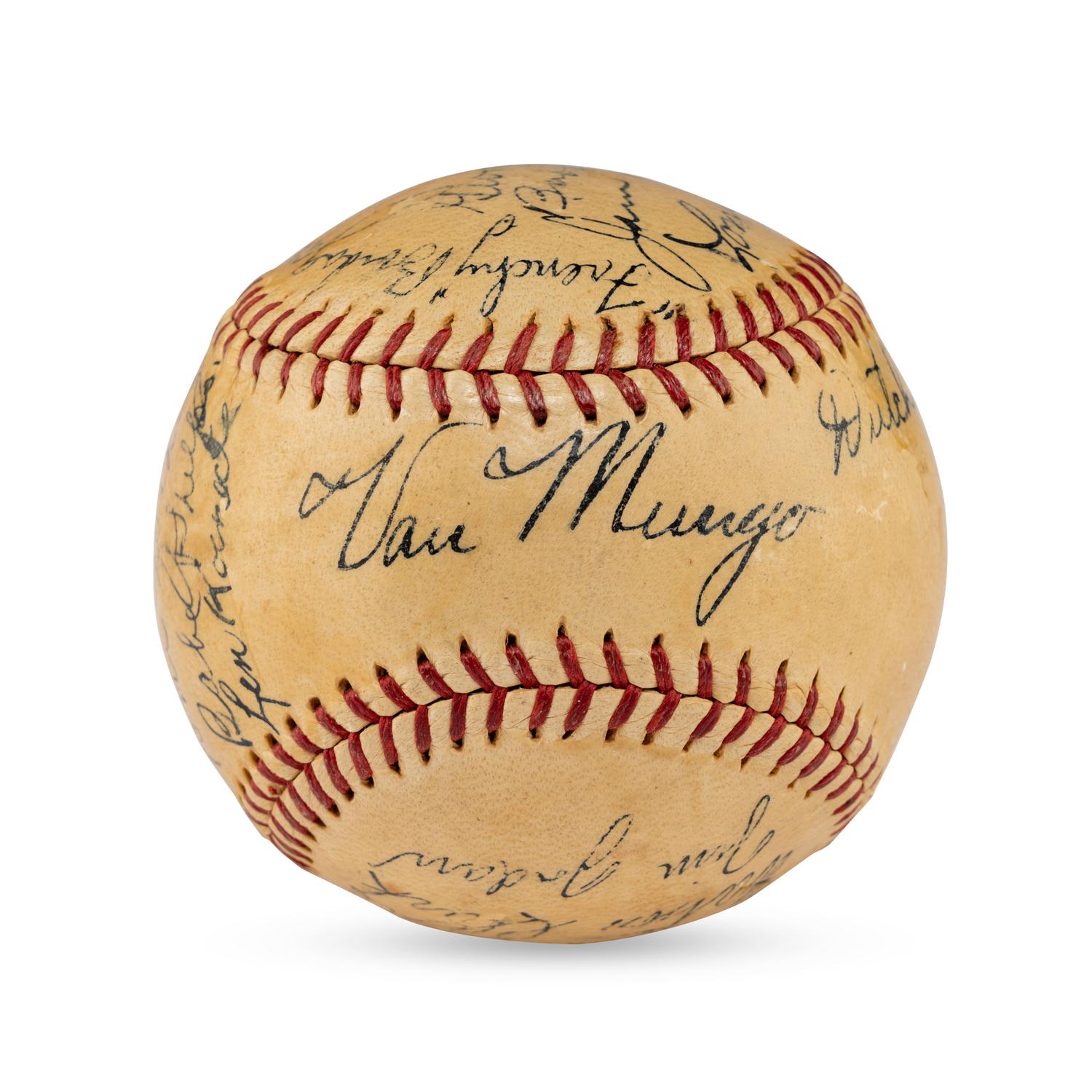 A 1935 Brooklyn Dodgers Team Signed Autograph Baseball (PSA Letter of Authenticity)