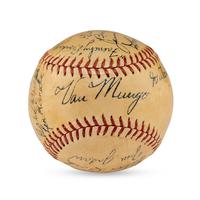 A 1935 Brooklyn Dodgers Team Signed Autograph Baseball (PSA Letter of Authenticity)