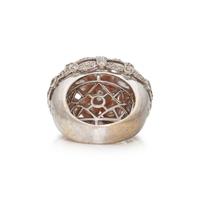 CULTURED PEARL AND DIAMOND RING