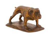 An American Bronze Bull Dog Form Paperweight