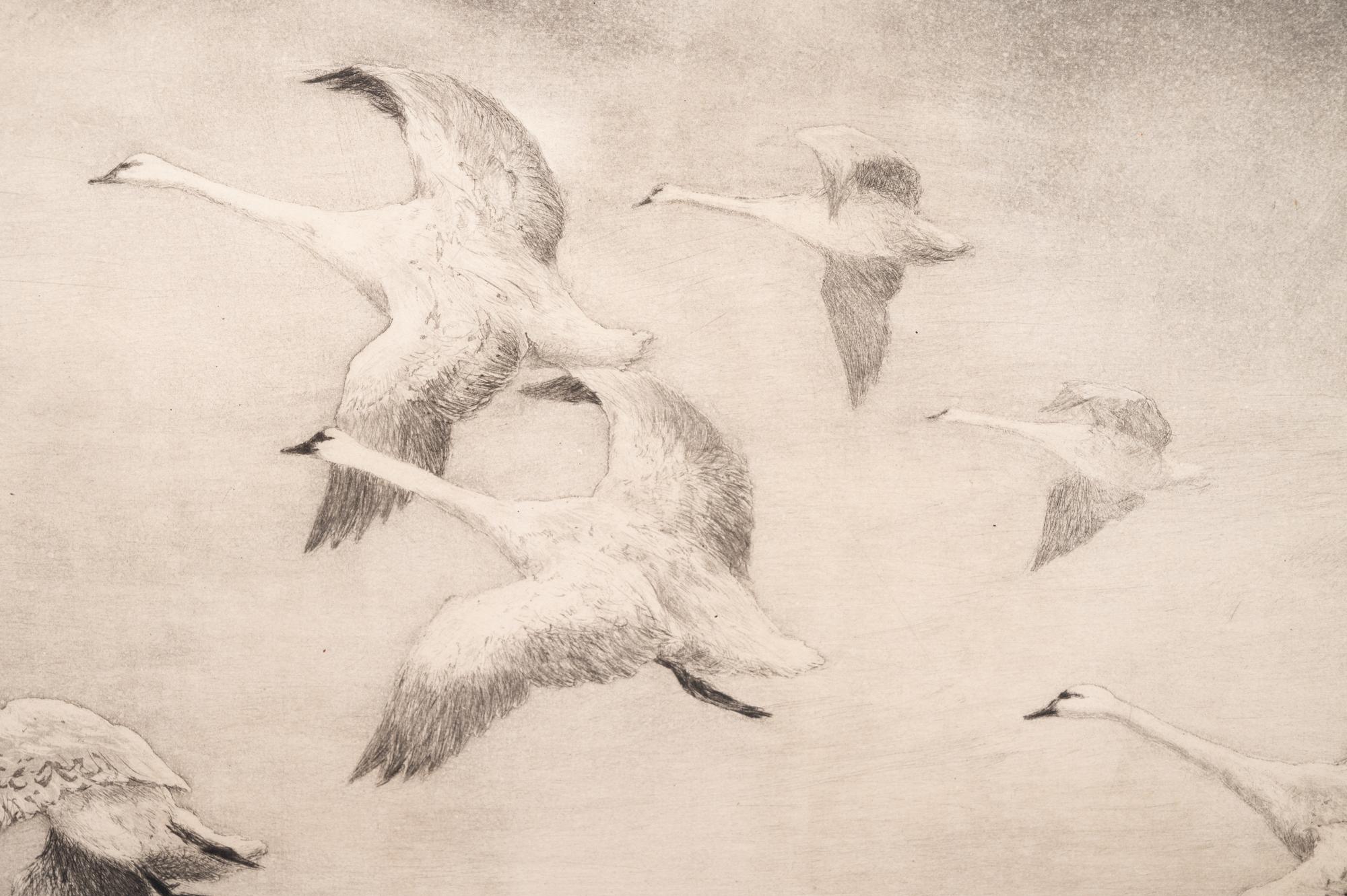 A Group of Three Dry-Point Etchings by Roland Clark (1847-1957)