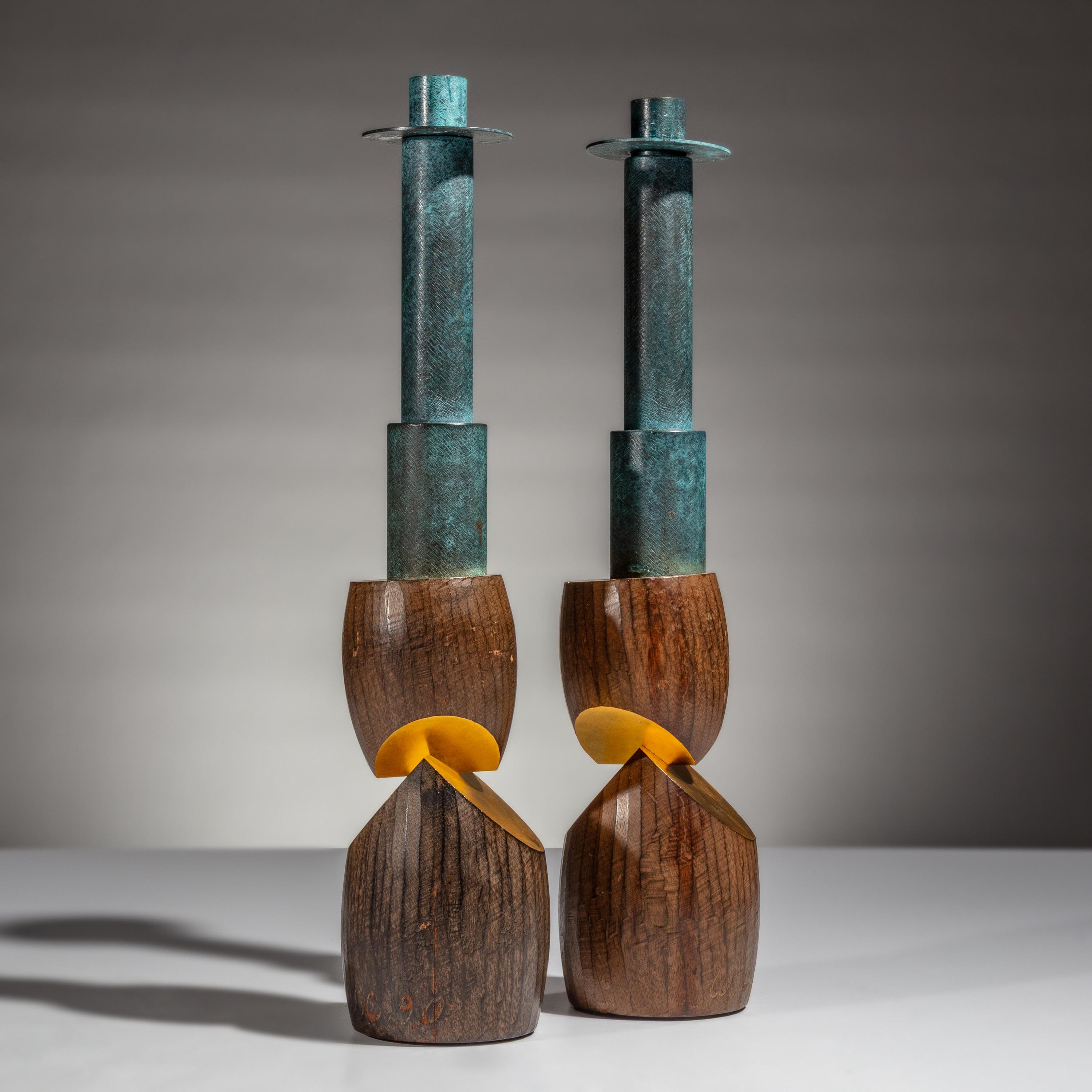 Wendell Castle (American, 1932–2018) — Pair of Candlesticks, 1990