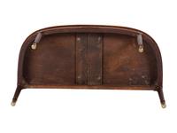 A Pair of Federal Brass-Mounted, Carved and Crossbanded Mahogany Console Tables