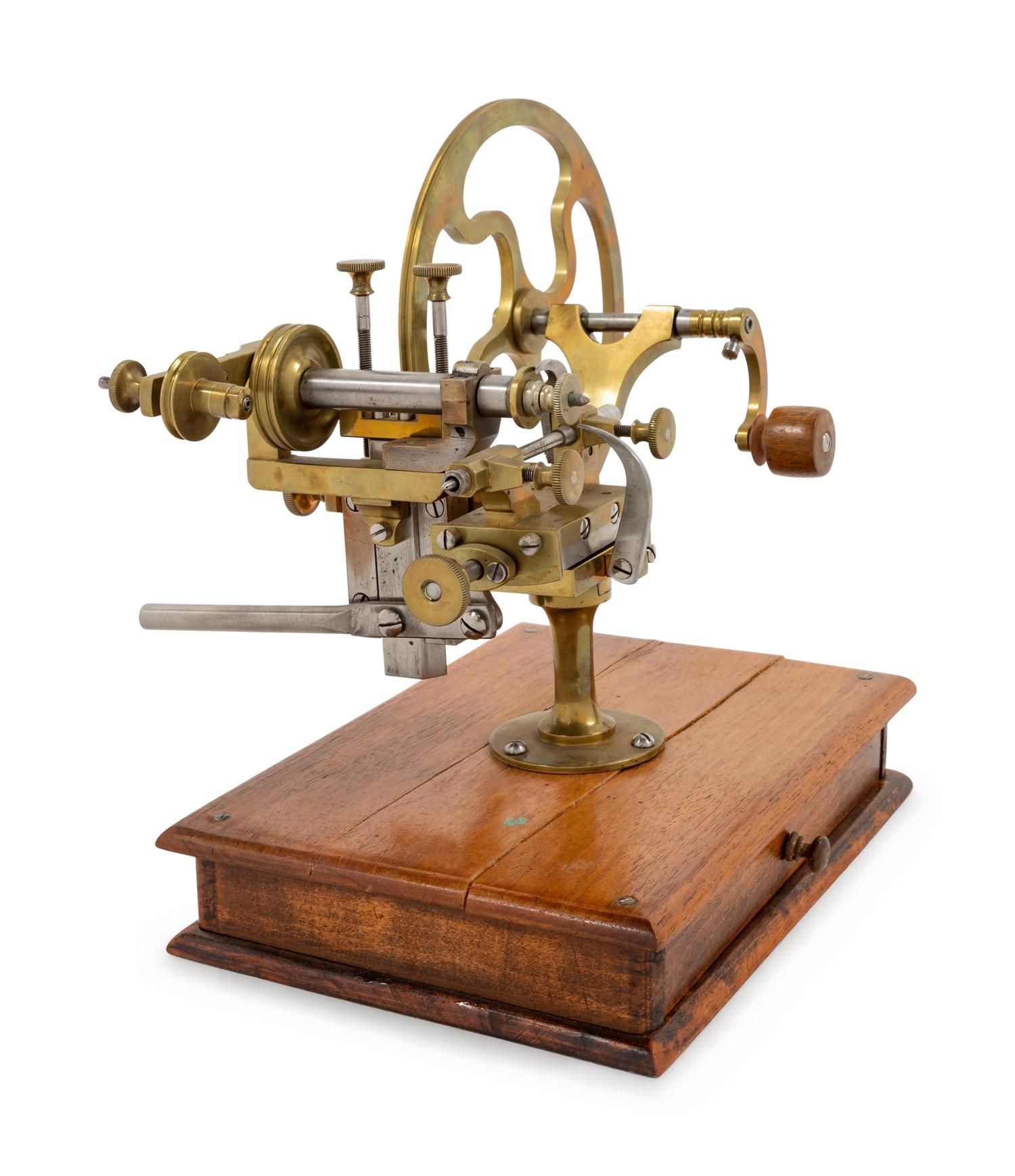 A Brass and Steel Watch Maker's Rounding Up Tool