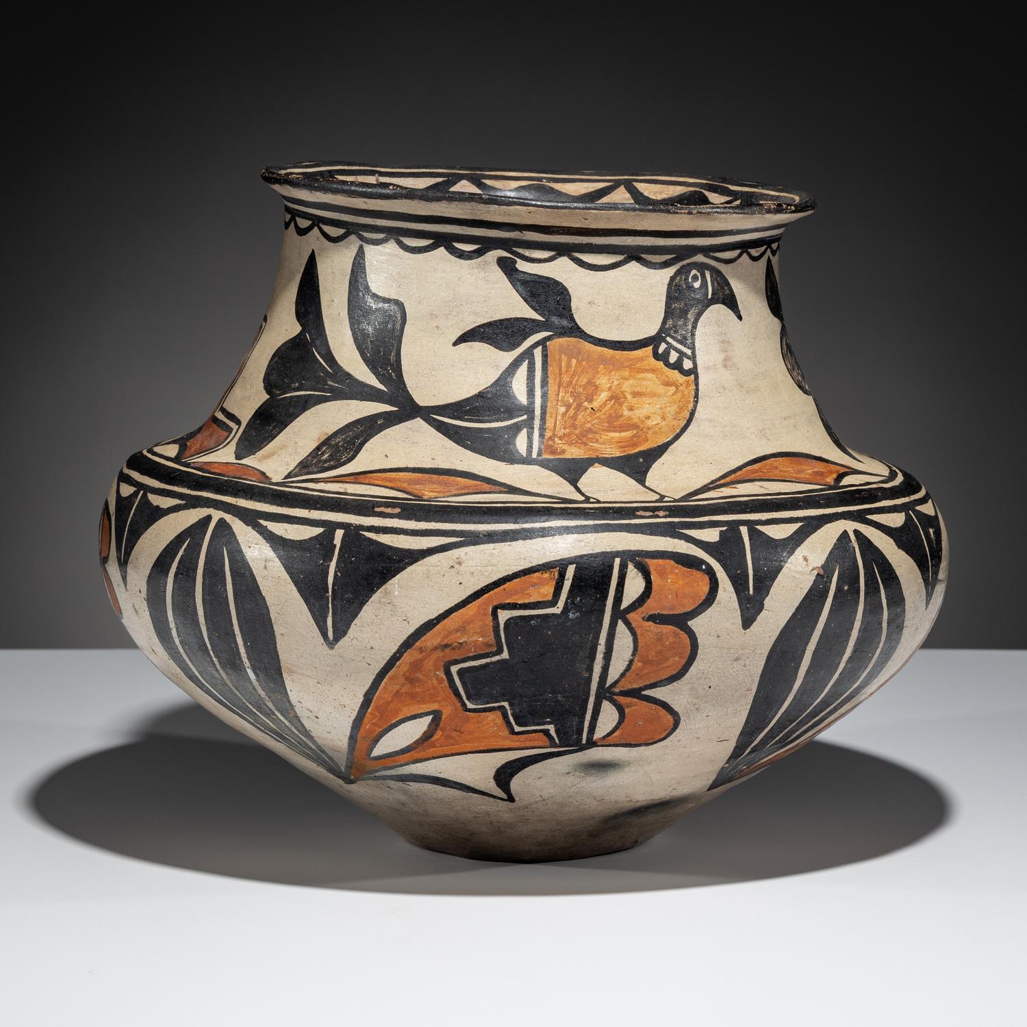 Polychrome Pottery Olla