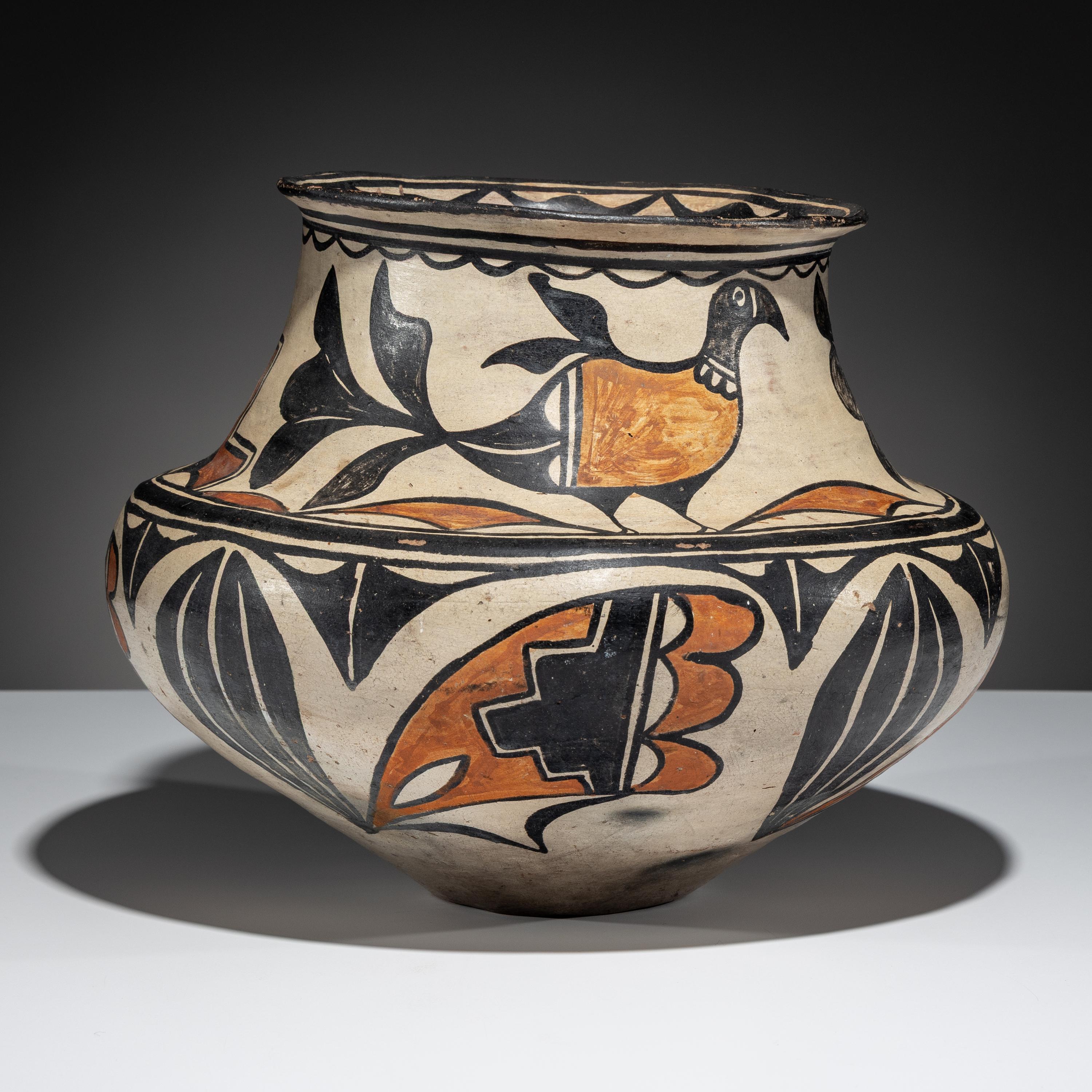 Polychrome Pottery Olla