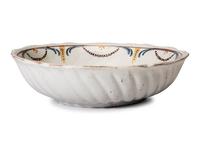 A Dutch Polychrome Glazed Delftware Bowl