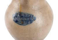 A Rare Solomon Purdy Stoneware Pitcher