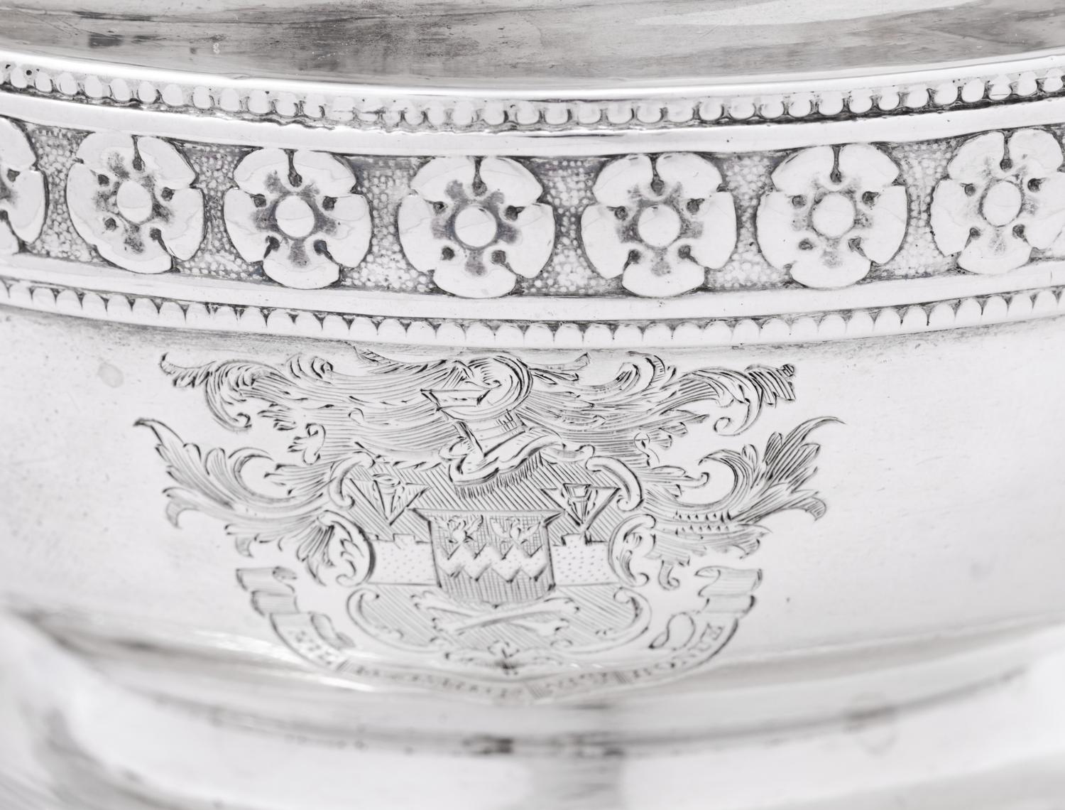 A George III/IV Silver Four-Piece Tea Service