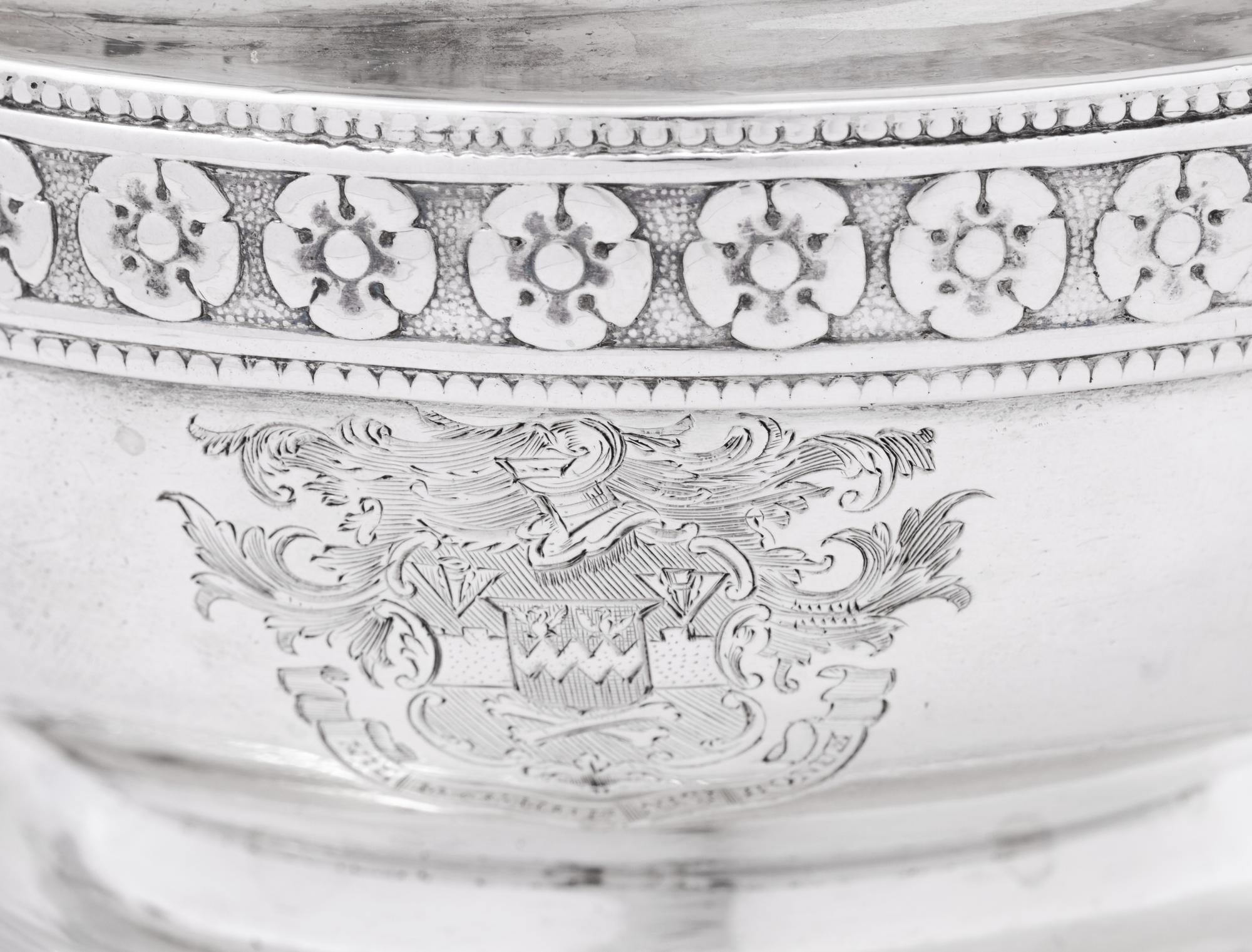 A George III/IV Silver Four-Piece Tea Service