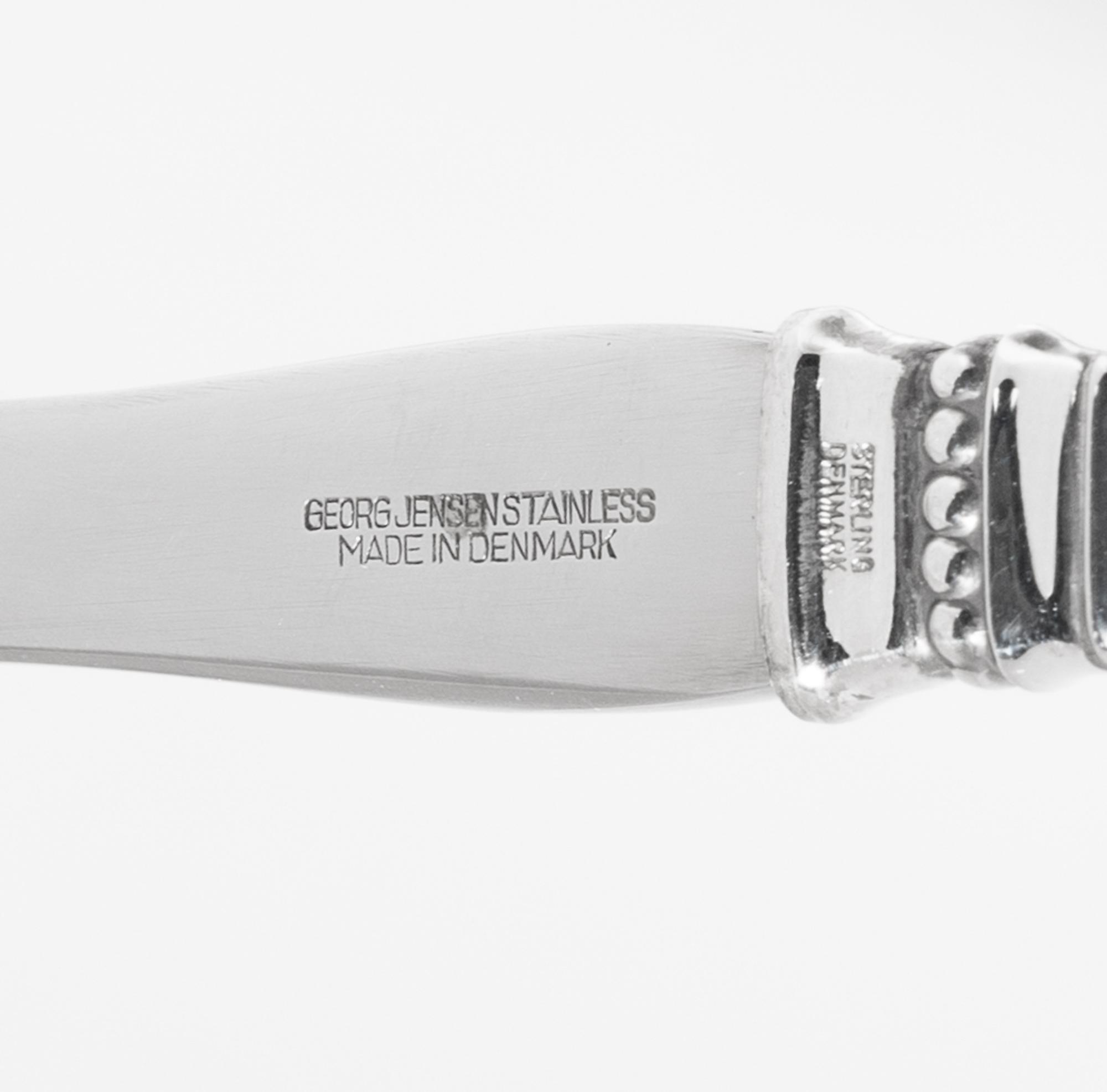 A Georg Jensen Acanthus Silver Flatware Service