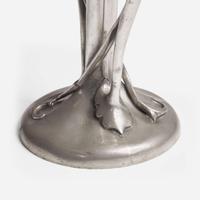 Archibald Knox for Liberty & Co., London Pair of Pewter Twin Handled "Tulip" Vases, England, circa 1903