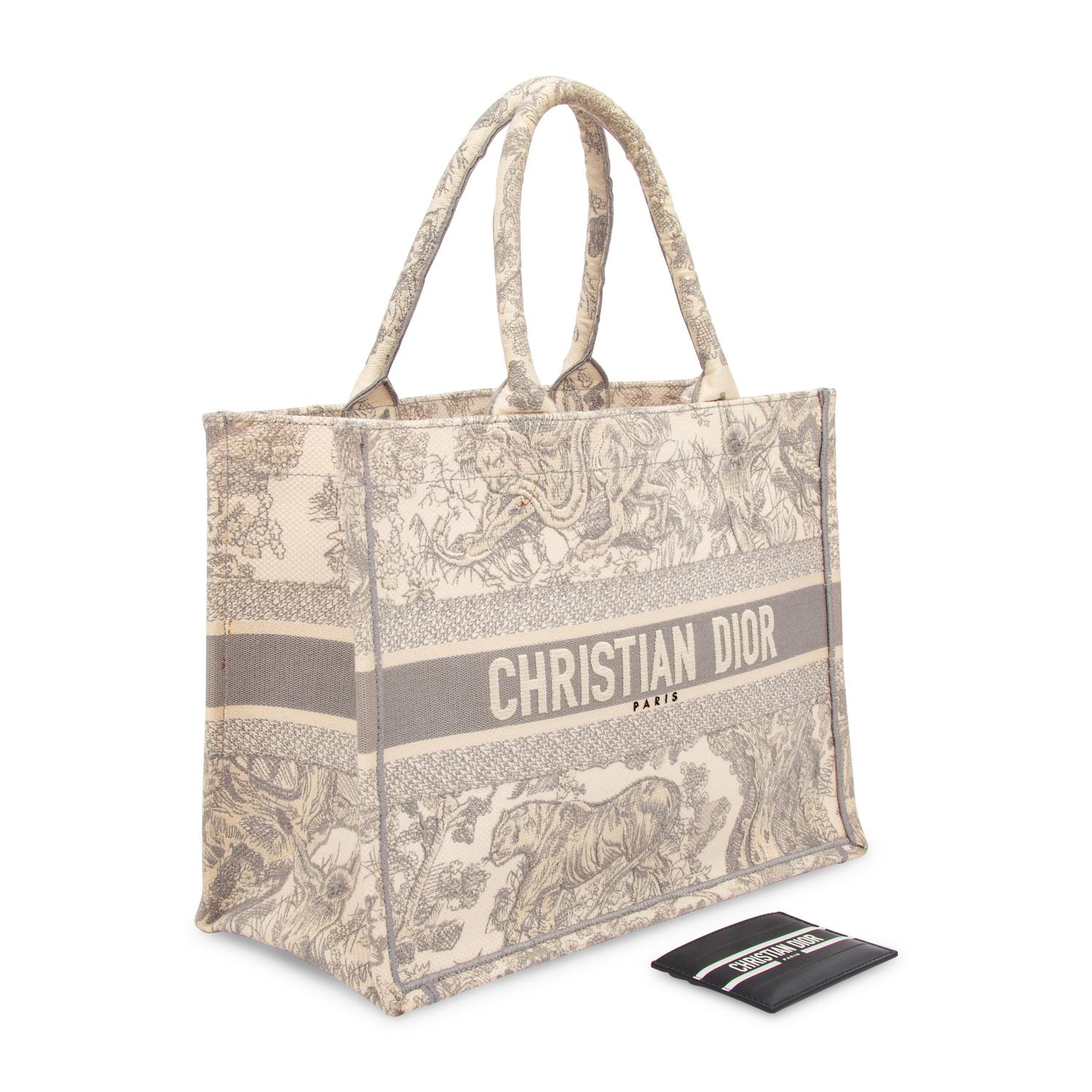 CHRISTIAN DIOR, TOILE DE JOUY BOOK TOTE & WALLET
