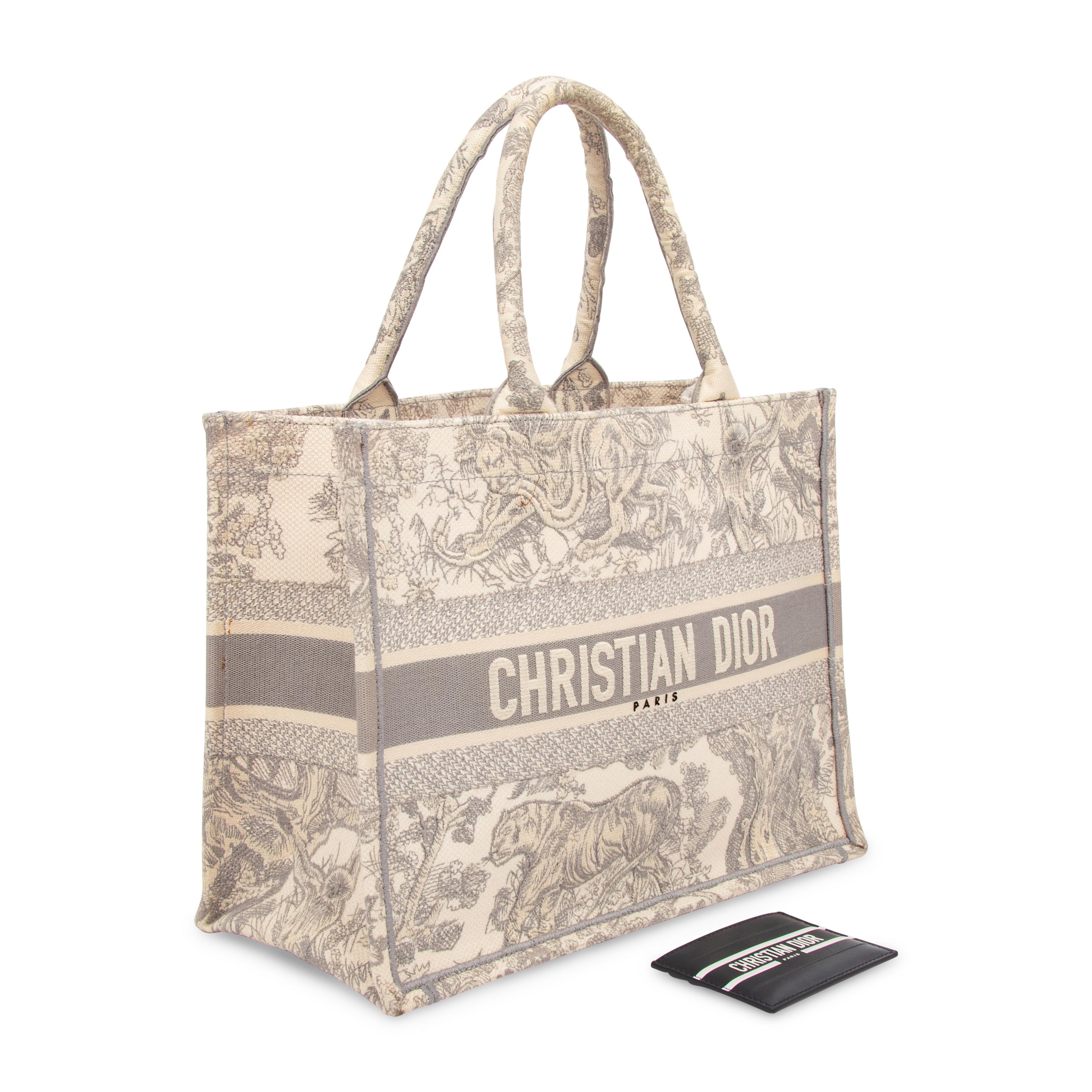 CHRISTIAN DIOR, TOILE DE JOUY BOOK TOTE & WALLET