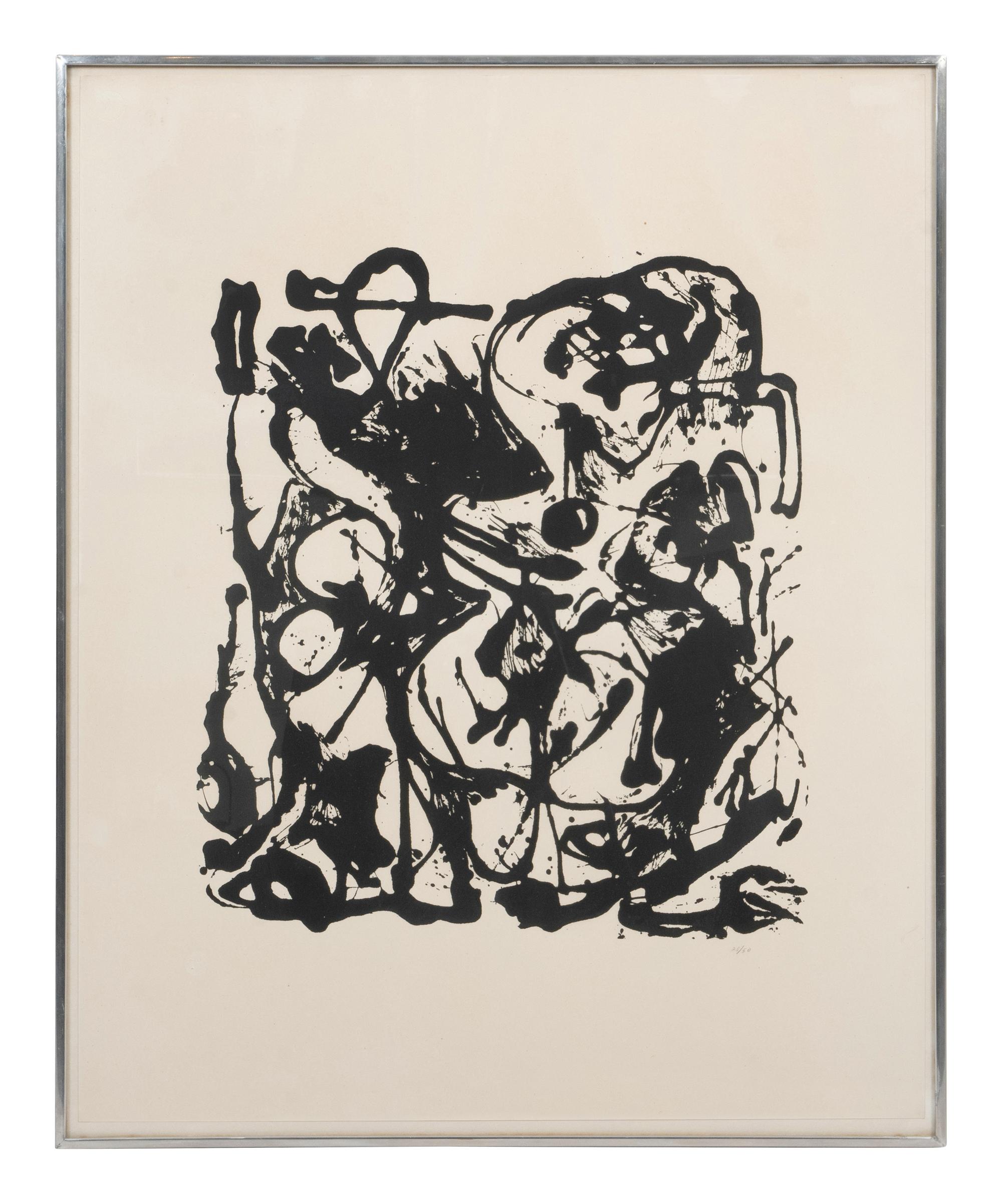 A Pair of Prints from Untitled Portfolio , 1951 (printed in 1964 by Lee Krasner and the Pollock Estate)