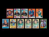 A Group of 11 1960s-80s Hall of Fame Football Cards,