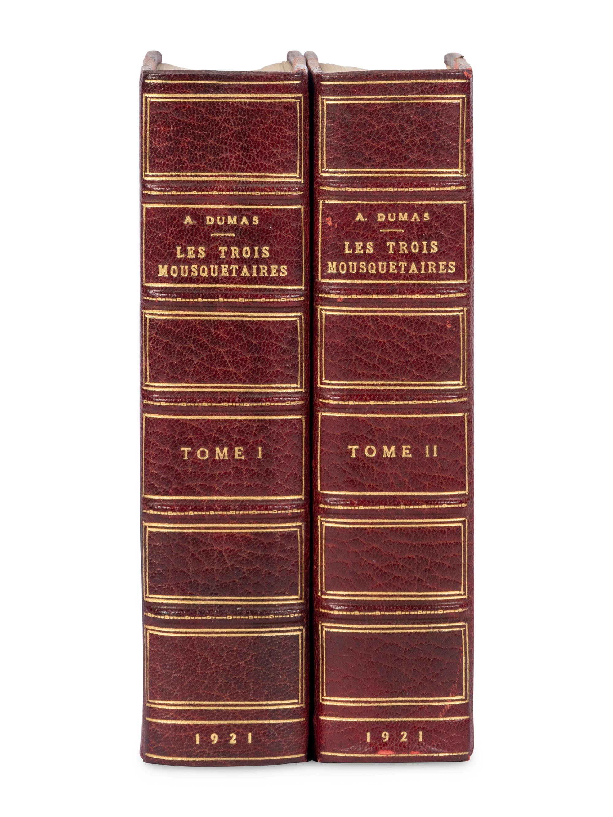 [BINDINGS]. DUMAS, Alexandre, fils (1824-1895). Les Trois Mousquetaires . Paris: Calmann-Levy, 1921.