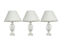 Three Ralph Lauren Acrylic and Glass Table Lamps