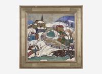 Fern Isabel Coppedge (American, 1883-1951 - Winter in the Village