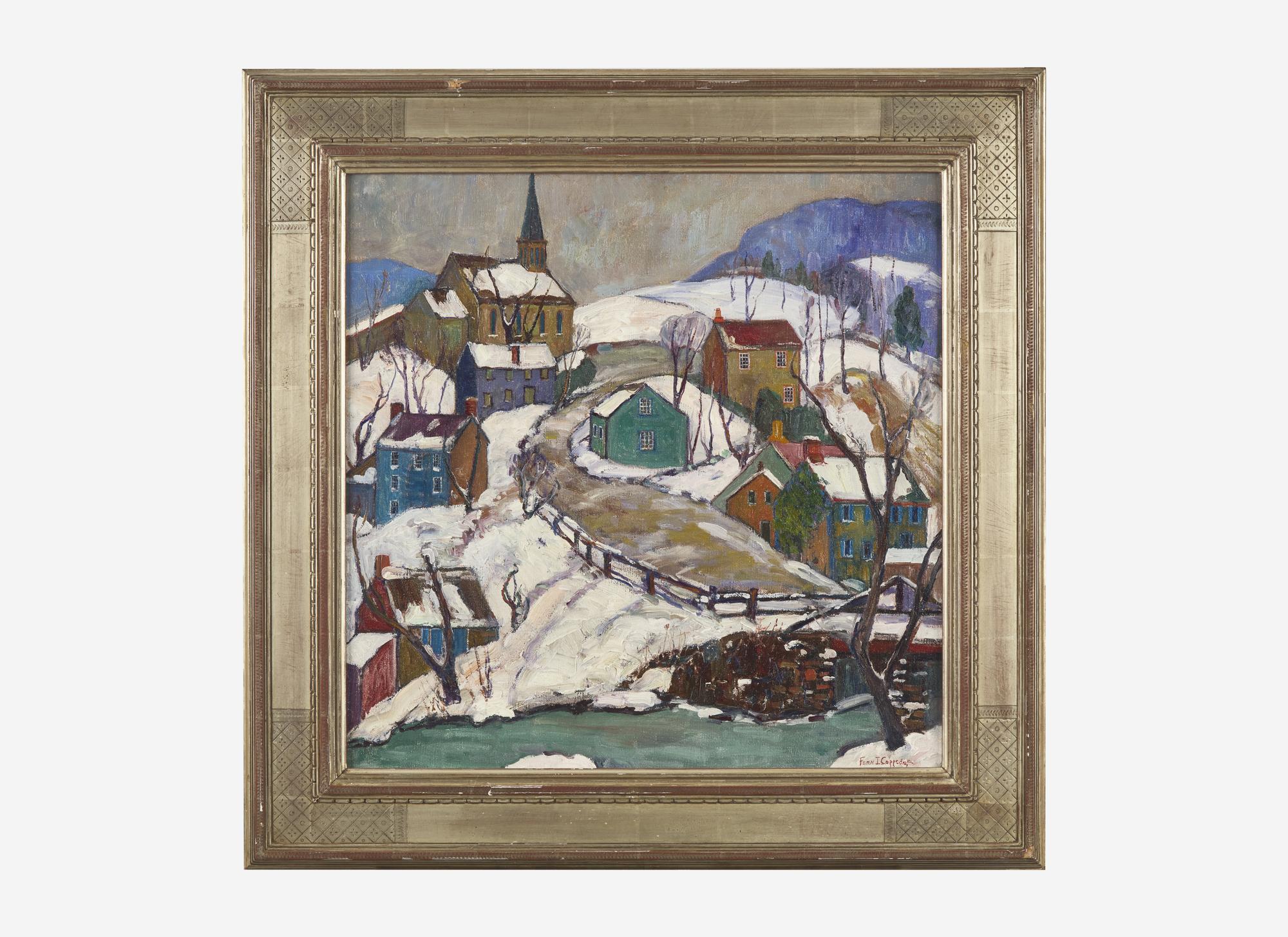 Fern Isabel Coppedge (American, 1883-1951 - Winter in the Village