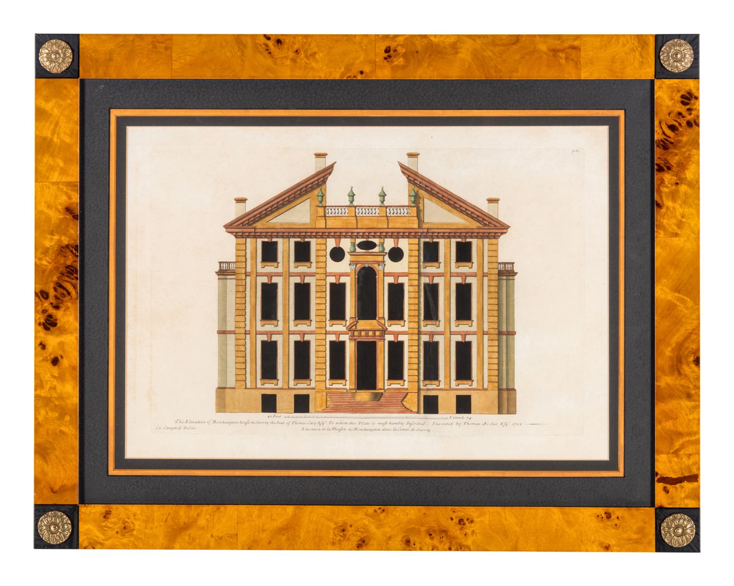 Four Architectural Engravings — 19TH CENTURY