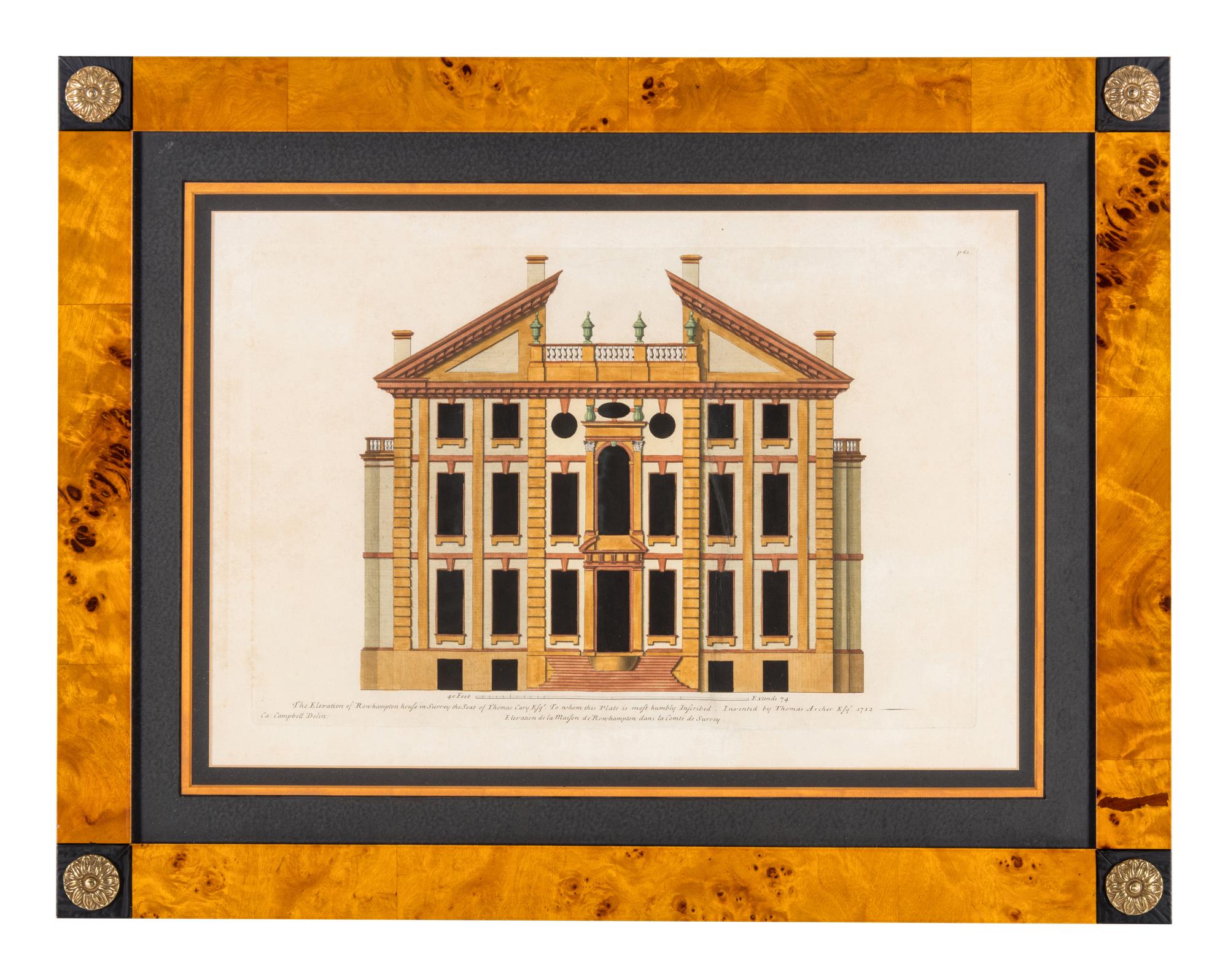 Four Architectural Engravings — 19TH CENTURY