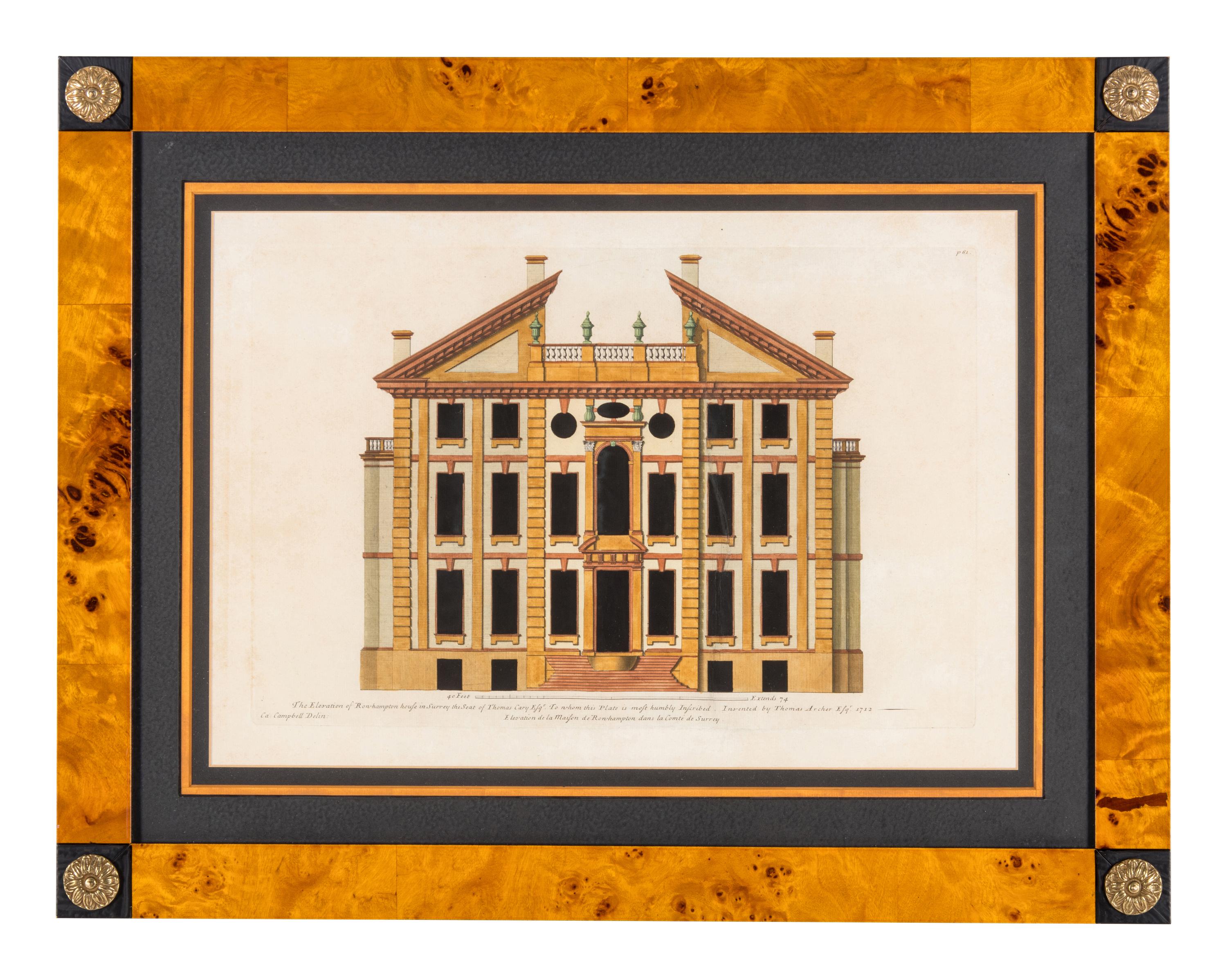 Four Architectural Engravings — 19TH CENTURY