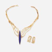 A Sam Shaw Necklace and Earrings Suite c. 2000's