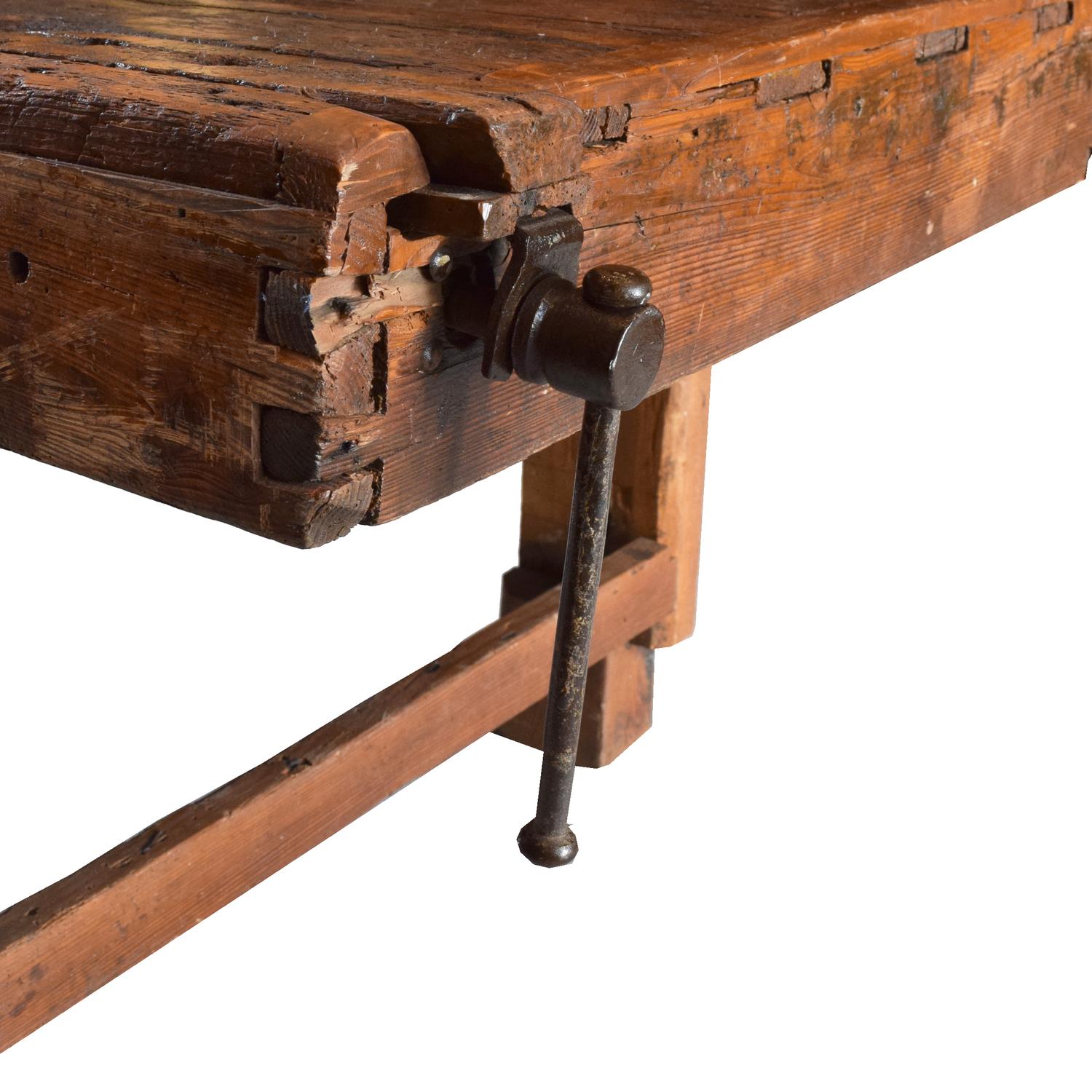 A Woodworker's Table 151" W x 43" D x 34" H — Italy, Circa 1900
