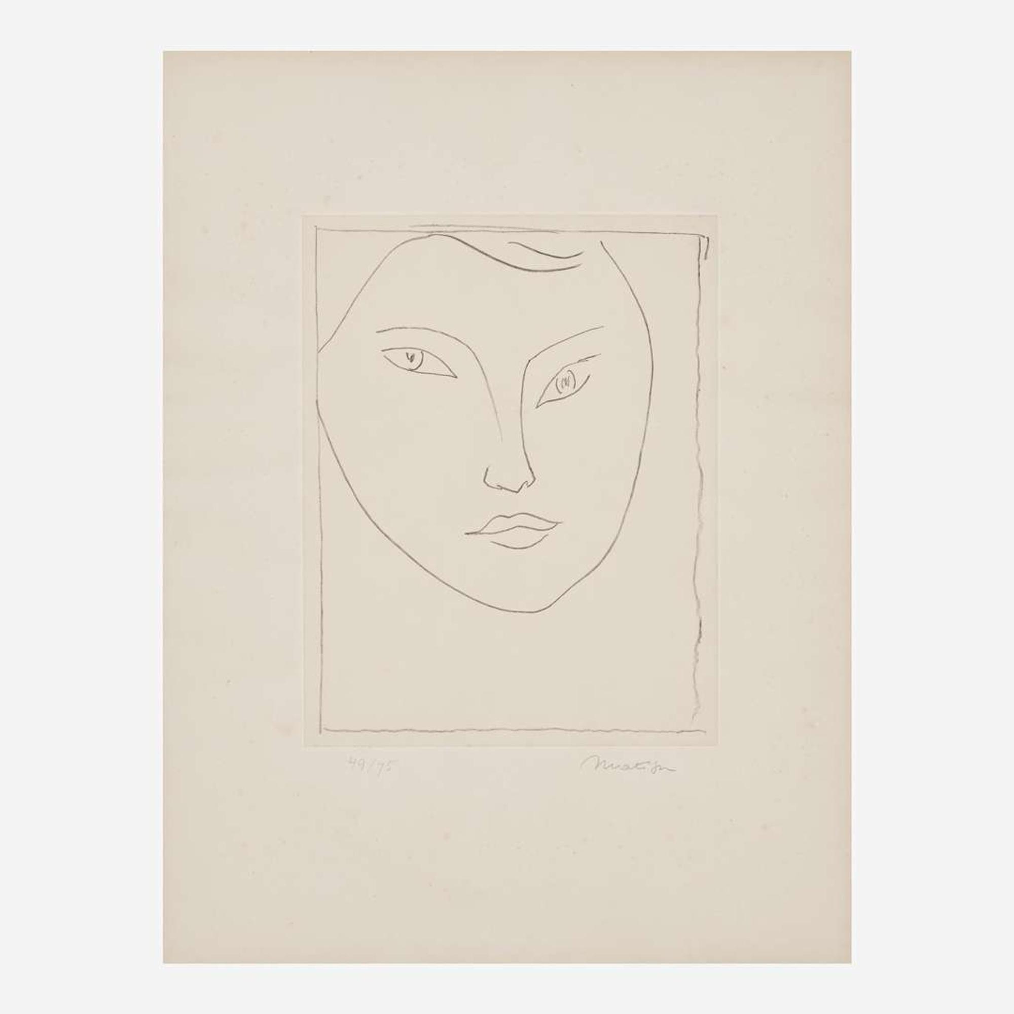 Henri Matisse (French, 1869-1954) Portrait de Claude D.