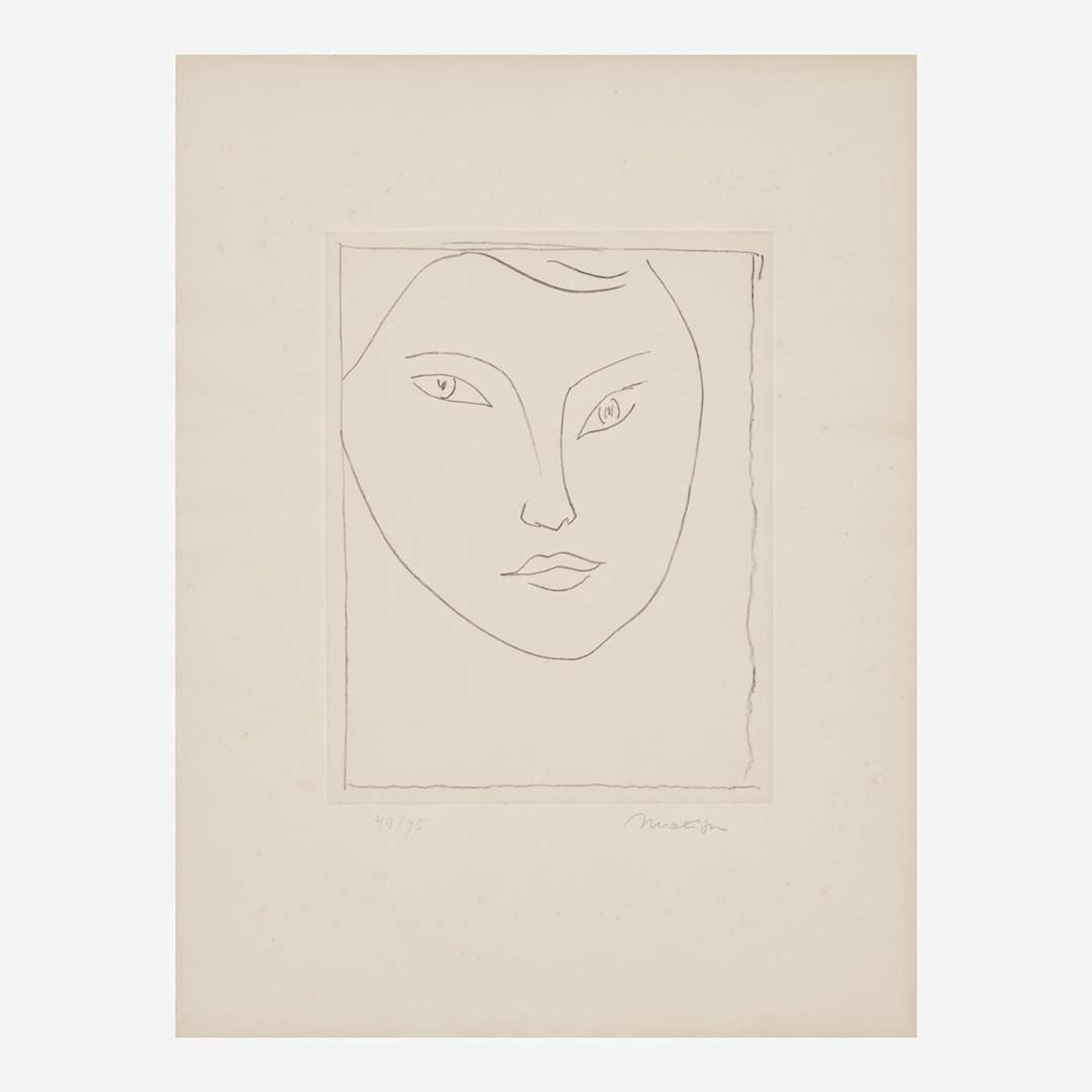 Henri Matisse (French, 1869-1954) Portrait de Claude D.