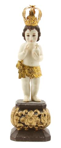 A Spanish Ivory Figure, Height of figure 7 7/8 inches.