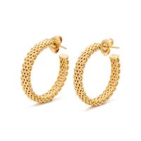 TIFFANY & CO., YELLOW GOLD HOOP EARRINGS