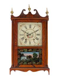 A Federal Mahogany Shelf Clock