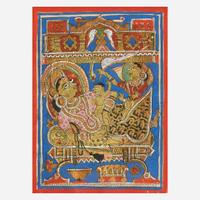 An Indian manuscript folio 印度书画册页 Gujarat 15th/16th century ????? ????