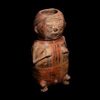 A Cauca Funerary Vessel in the Form of a Female Figure