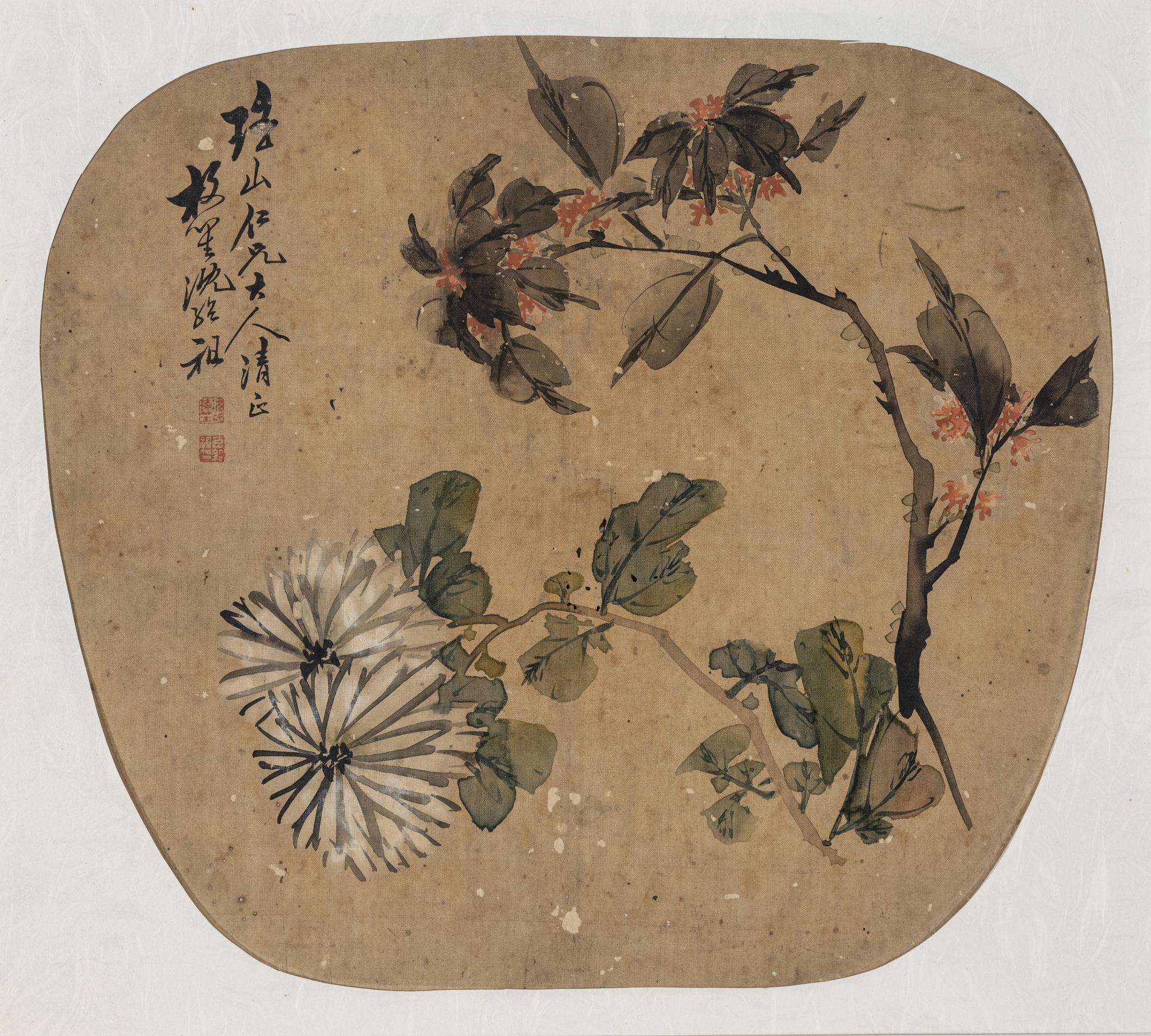 Five Chinese Paintings Depicting Birds and Flowers
