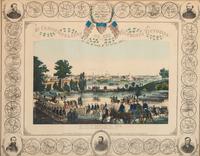 [CIVIL WAR]. MAGNUS, Charles (1826-1900), lithographer. In Commemoration of the Glorious Victories of the 3 and 9 April 1865, at Richmond, VA.